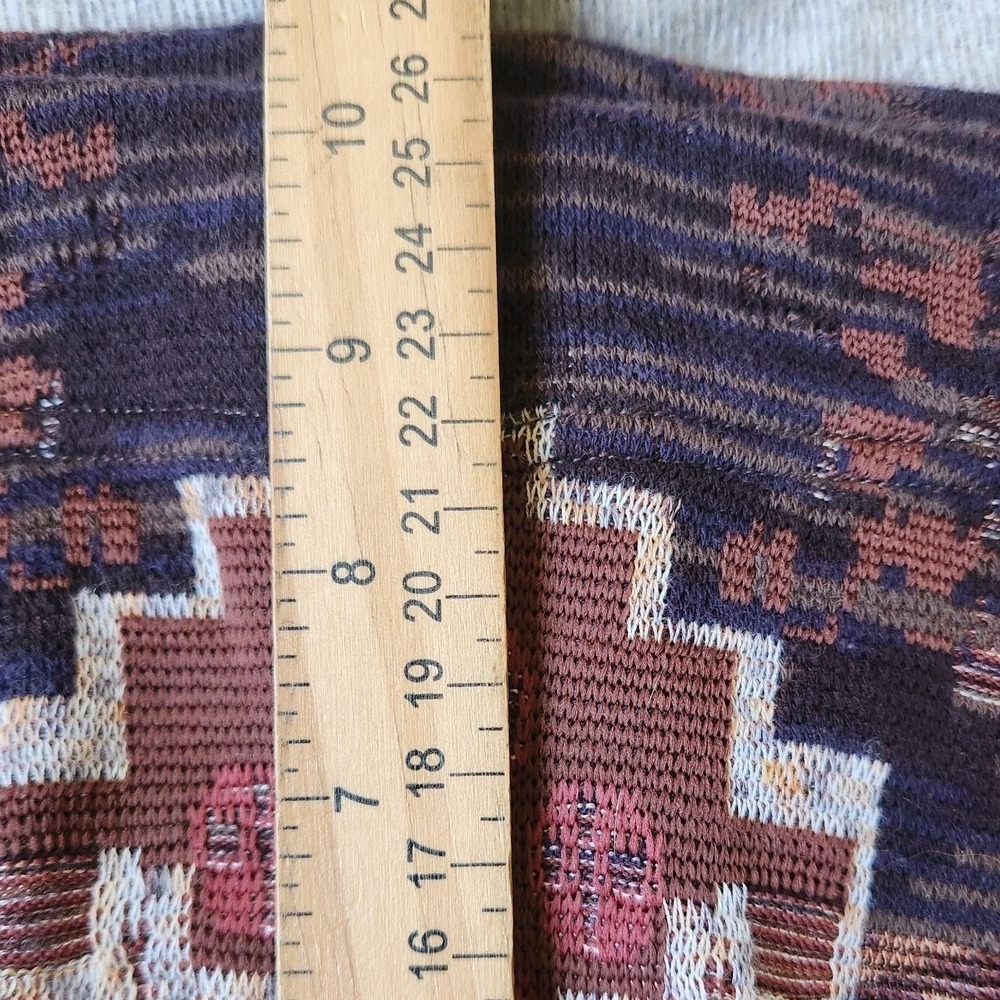 Free People Byzantine Sweater Leggings Aztec Print Pull Size S Textured Knit - Picture 6 of 7
